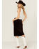 Image #3 - Shyanne Women's Corduroy Midi Skirt, Chocolate, hi-res