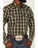 Image #3 - Cody James Men's Lost Trail Plaid Print Long Sleeve Snap Western Shirt - Big & Tall, Olive, hi-res
