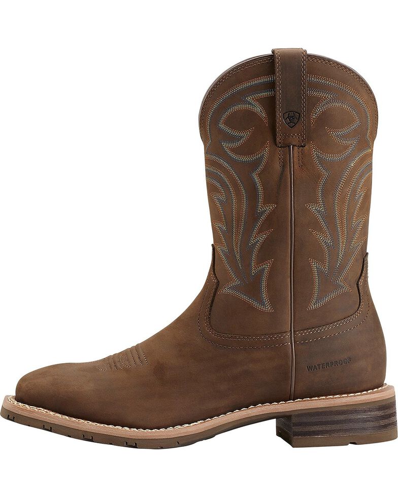 Ariat Hybrid Rancher Waterproof PullOn Work Boots Square Toe Sheplers