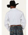 Image #2 - RANK 45&reg; Men's Trained Geo Print Long Sleeve Button-Down Western Shirt, White, hi-res