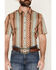 Image #3 - Cody James Men's Southwestern Stripe Print Short Sleeve Button-Down Stretch Western Shirt, Brown, hi-res