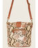 Image #2 - Shyanne Women's Snake Print Crossbody, Brown, hi-res