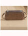 Image #3 - Wrangler Women's Southwestern Embroidered Fringe Wallet Crossbody Bag, Brown, hi-res
