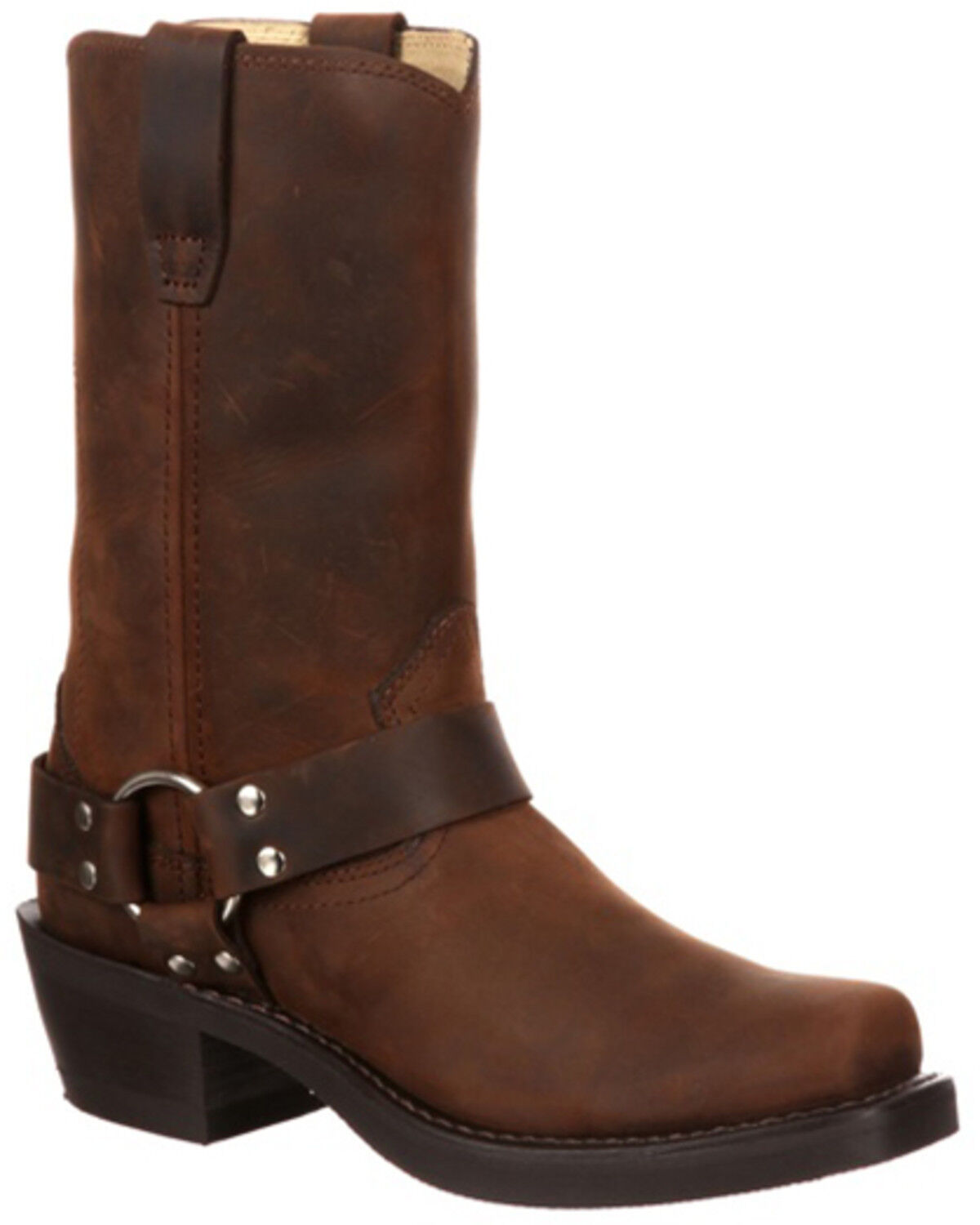 Image #2 - Durango Women's Harness Western Boots - Square Toe, Brown, hi-res