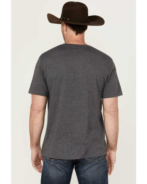 Image #4 - Wrangler Men's Americana Eagle Logo Short Sleeve Graphic Print T-Shirt , Charcoal, hi-res
