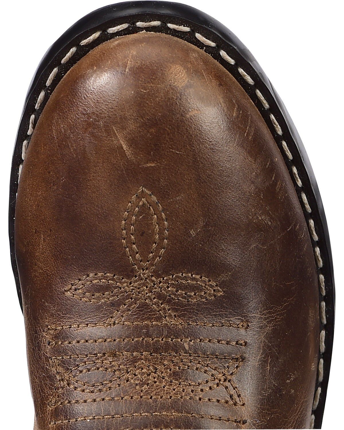 Image #5 - Cody James Boys' Holt Two-Tone Embroidered Western Boots - Round Toe, Brown, hi-res