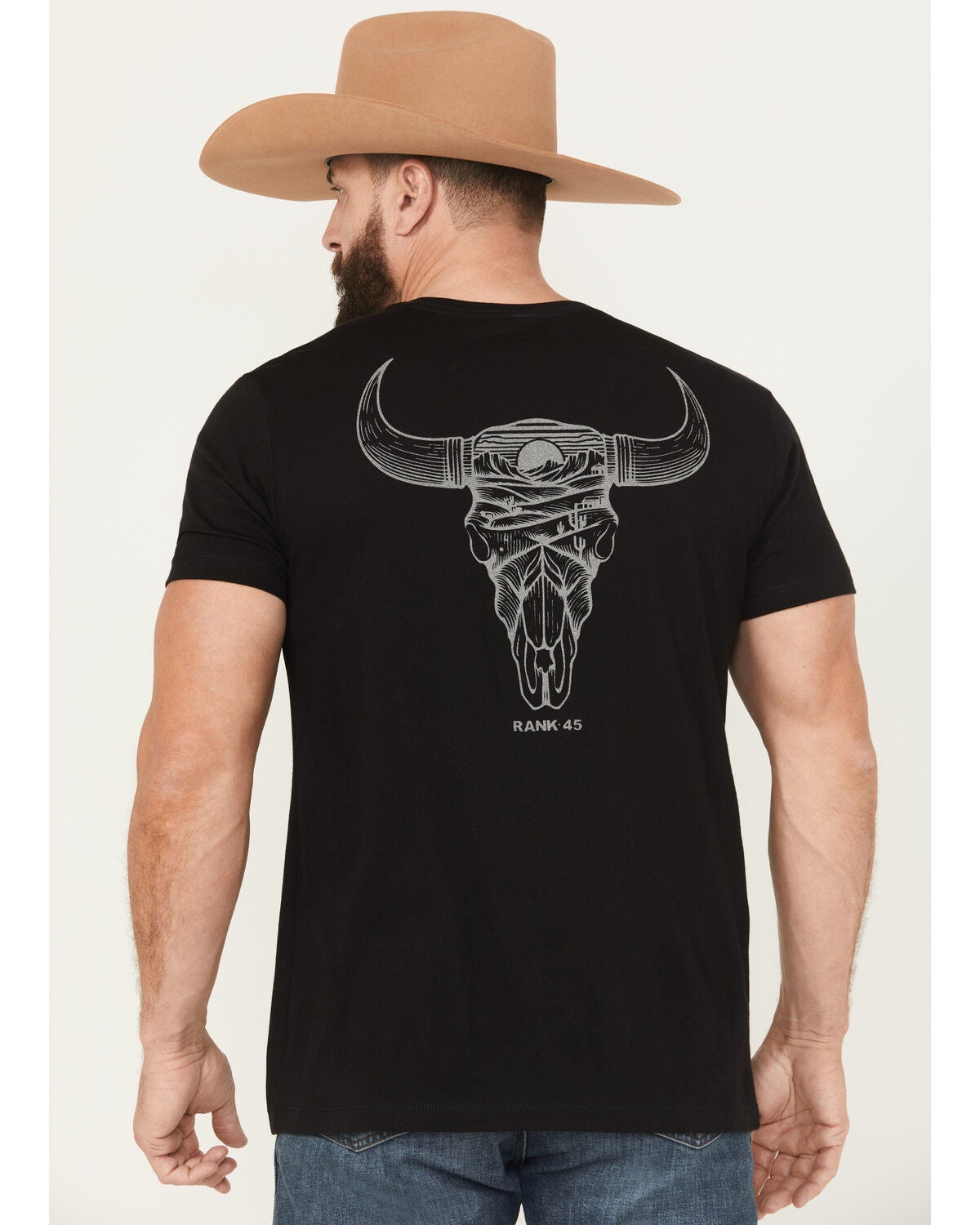 RANK 45® Men's Ridge Solid Short Sleeve Snap Performance