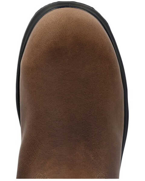 Image #6 - Georgia Men's Flxpoint Ultra Waterproof Wellington Pull On Work Boot - Composite Toe, Black/brown, hi-res