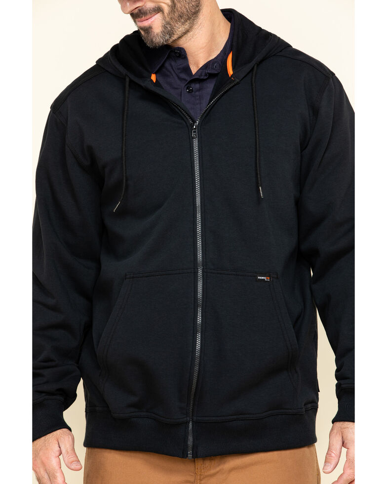 Hawx Men's FR Zip Up Fleece Hooded Work Hoodie | Sheplers