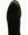 Moonshine Spirit Men's Pancho Roughout Ankle Boots - Round Toe, Black, hi-res