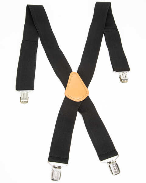 Image #1 - Hawx Men's Work Suspenders, Black, hi-res