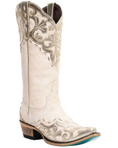Image #1 - Lane Women's Lily Western Boots - Snip Toe , Ivory, hi-res