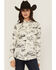 Image #1 - Wrangler x Lainey Wilson Women's Landscape Print Long Sleeve Snap Western Shirt, Cream, hi-res