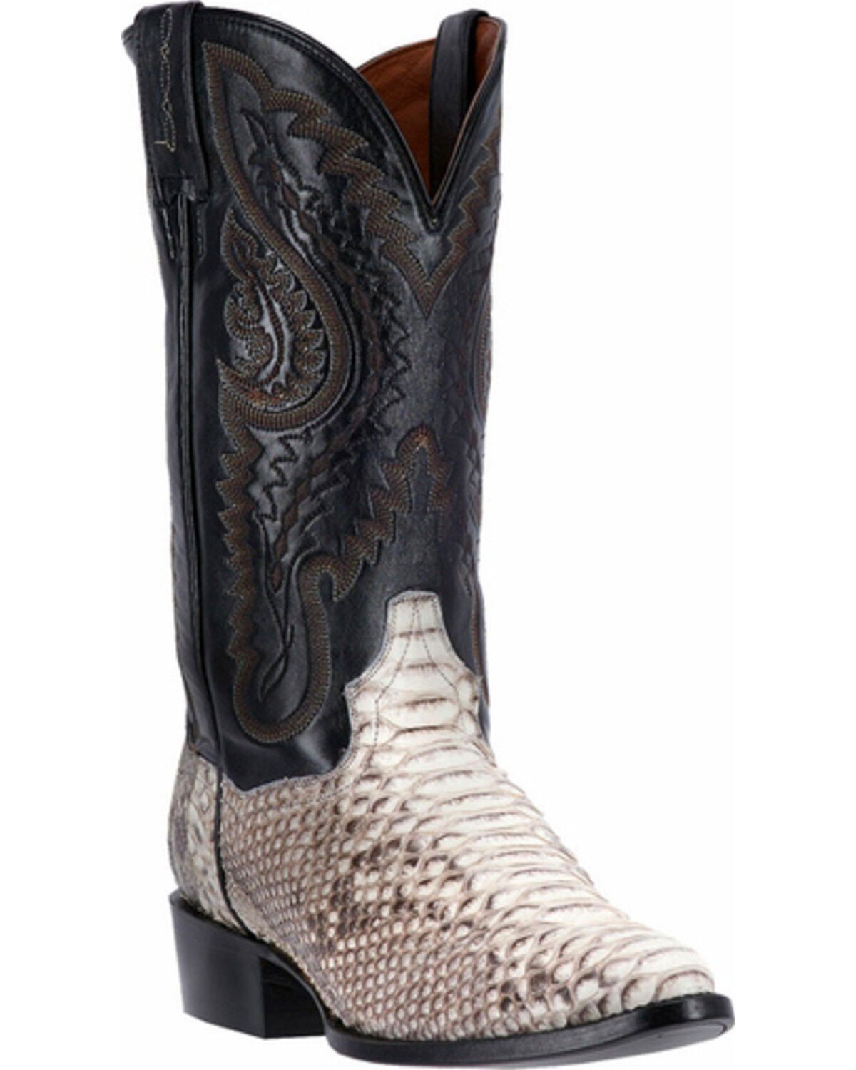 snakeskin steel toe boots