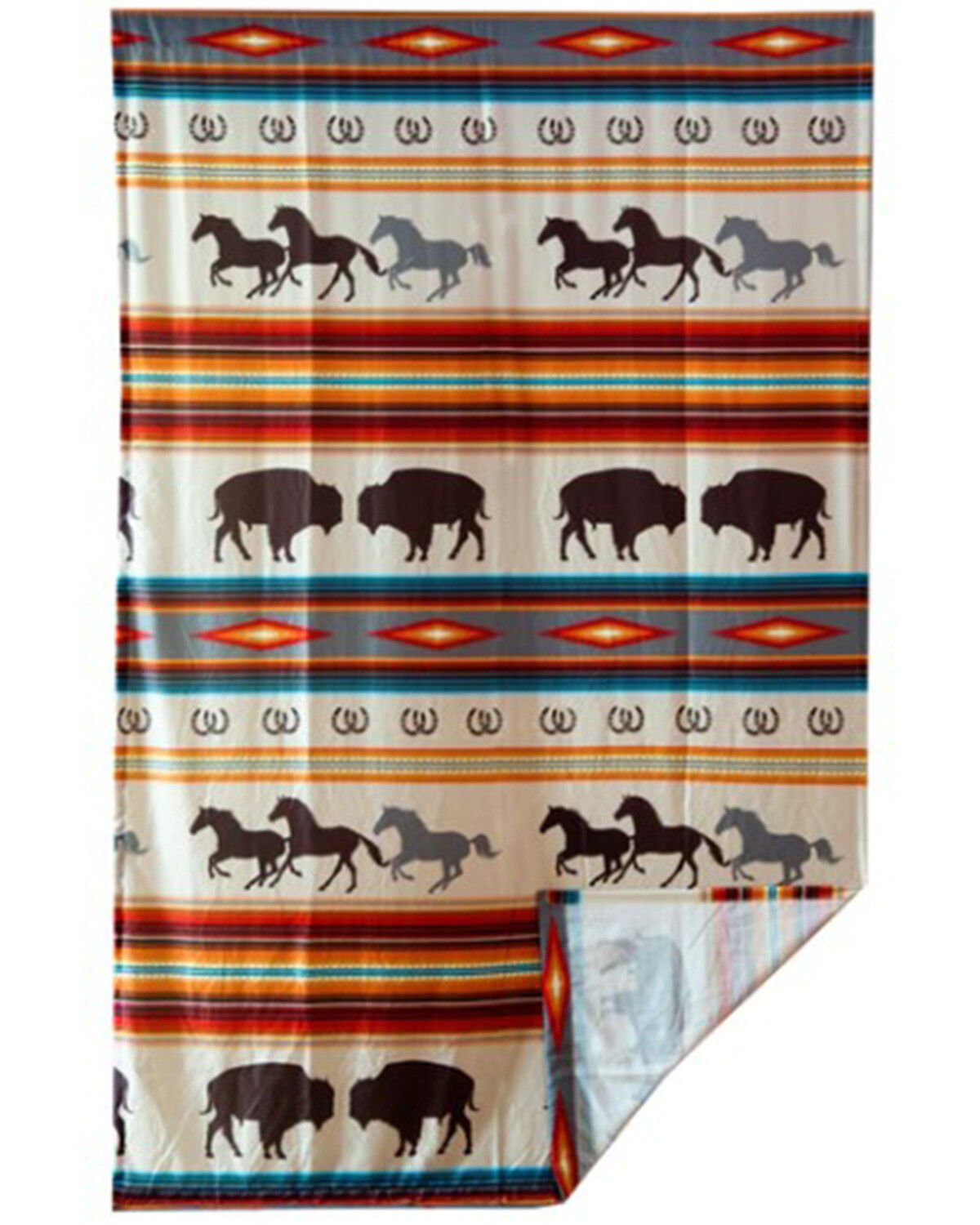 Image #4 - Carsten Home Western Stripe Curtain Panels, Multi, hi-res