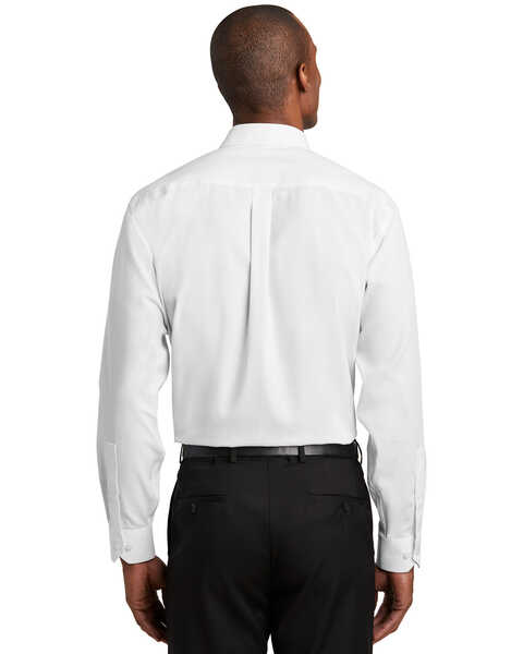 Red House Men's White 2X Nailhead Non-Iron Long Sleeve Work Shirt - Big & Tall, White, hi-res