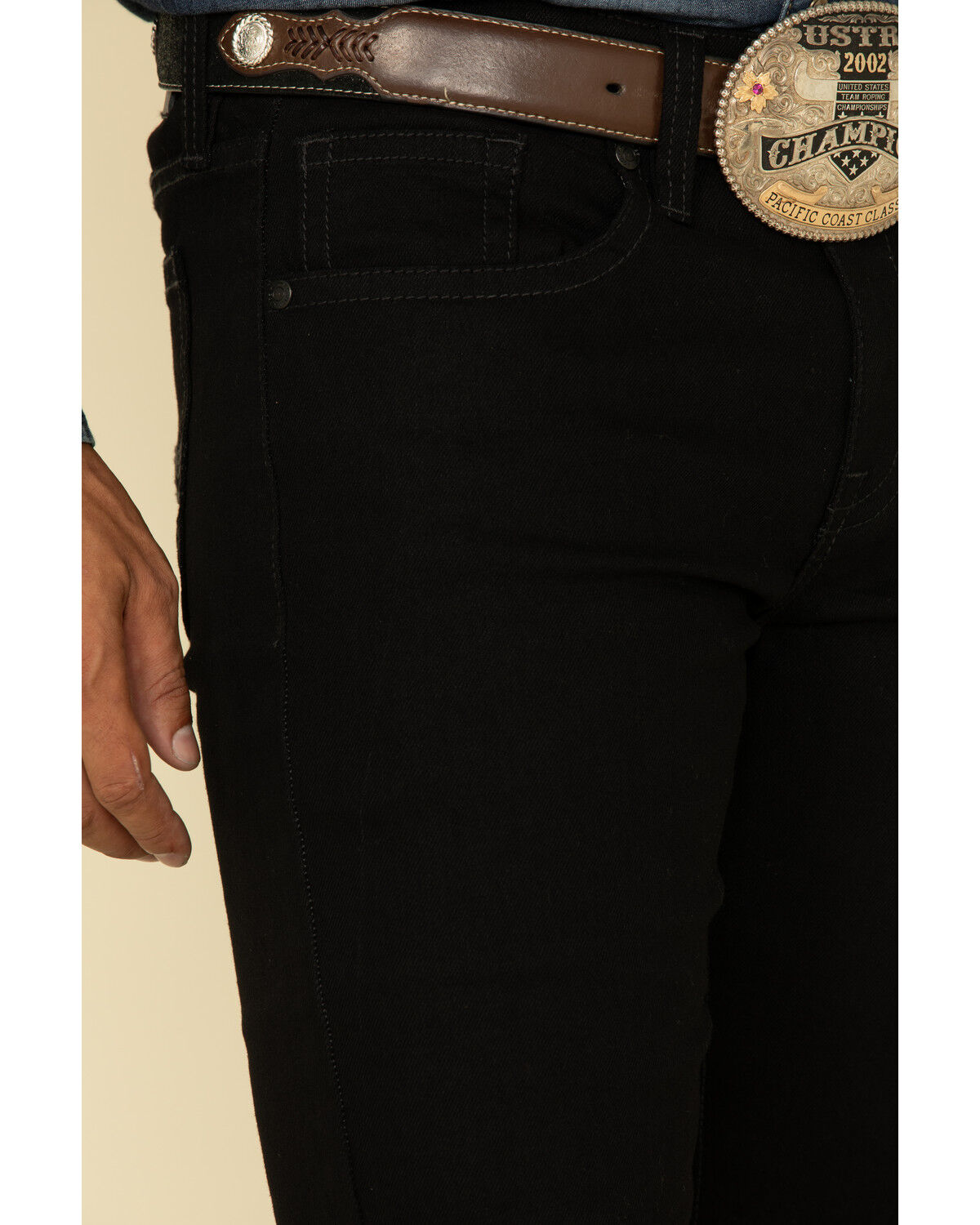 Image #4 - Cody James Men's Jackson Slim Straight Stretch Denim Jeans - Tall, Black, hi-res