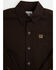 Image #2 - Cinch Toddler Boys' Solid Long Sleeve Button-Down Stretch Western Shirt, Brown, hi-res
