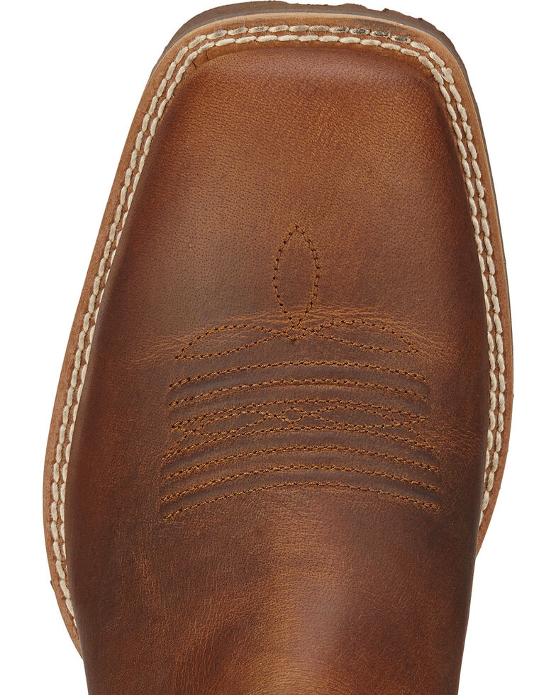 Ariat Hybrid Street Side Cowboy Boots - Square Toe, Brown, hi-res