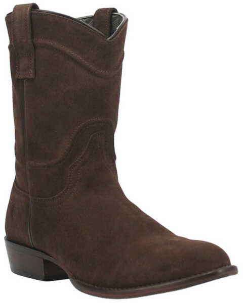 Dingo Men's Suede Stampede Western Boots - Pointed Toe, Brown, hi-res