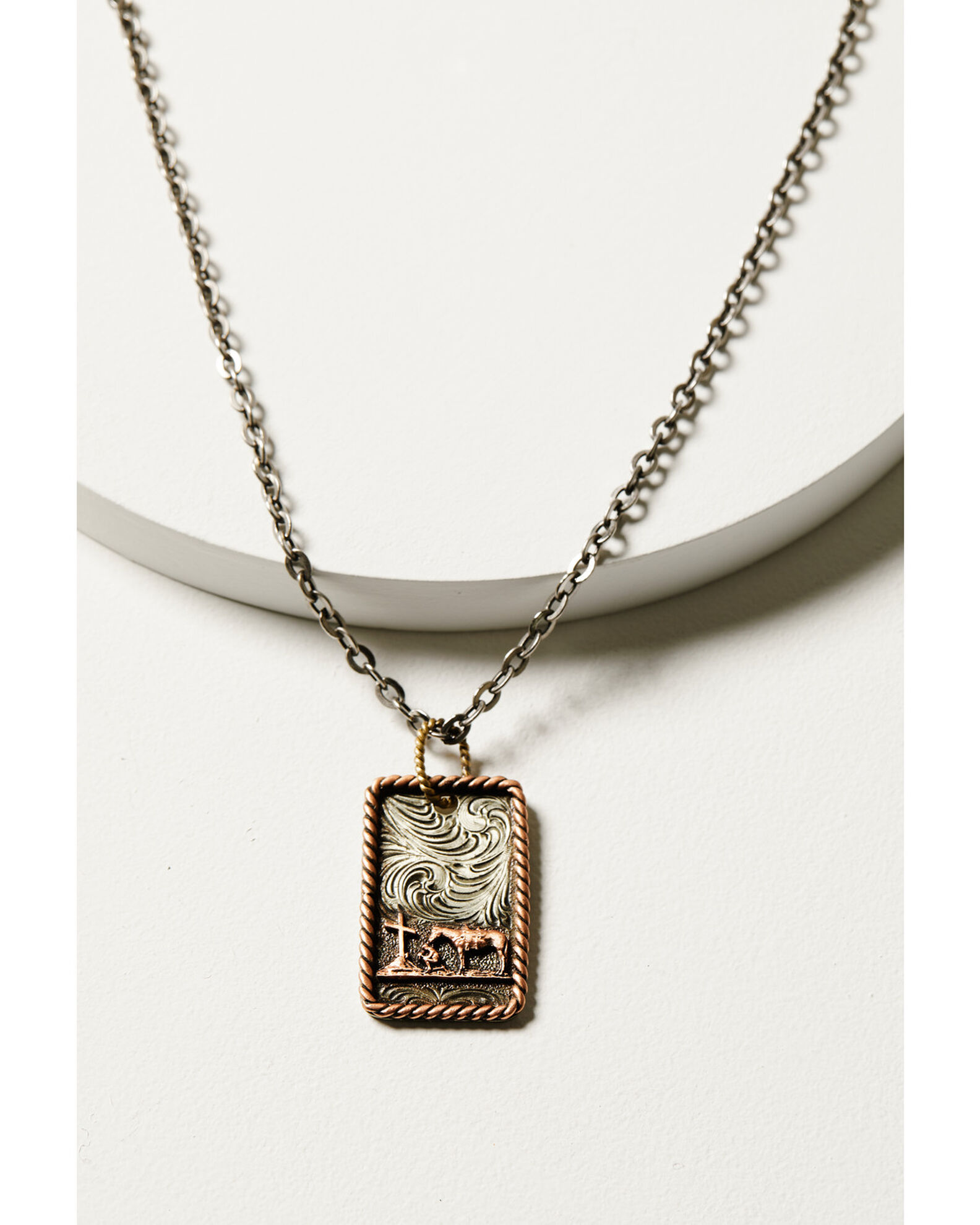 Mens cowboy necklace top