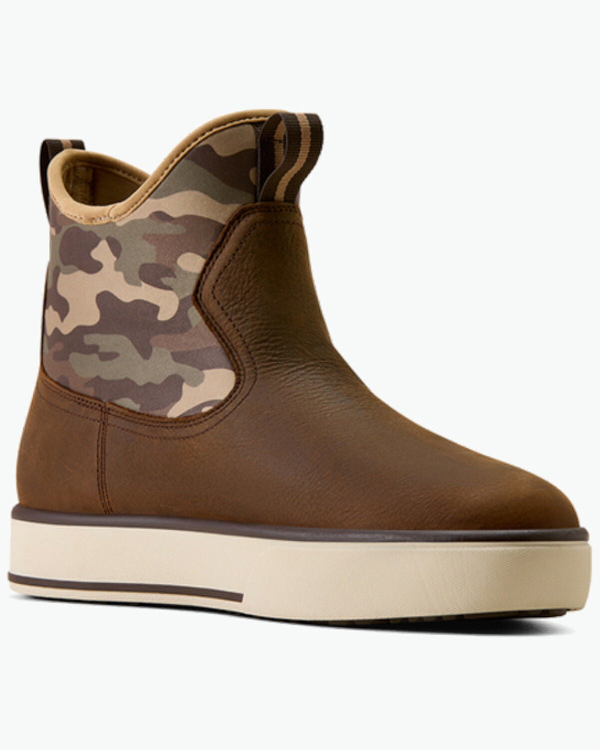 Ariat Men's Saylor Shrimp Waterproof Boots - Round Toe, Brown, hi-res