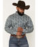 Image #1 - Cody James Men's Lost Resort Paisley Print Long Sleeve Button-Down Stretch Western Shirt - Tall, Blue, hi-res
