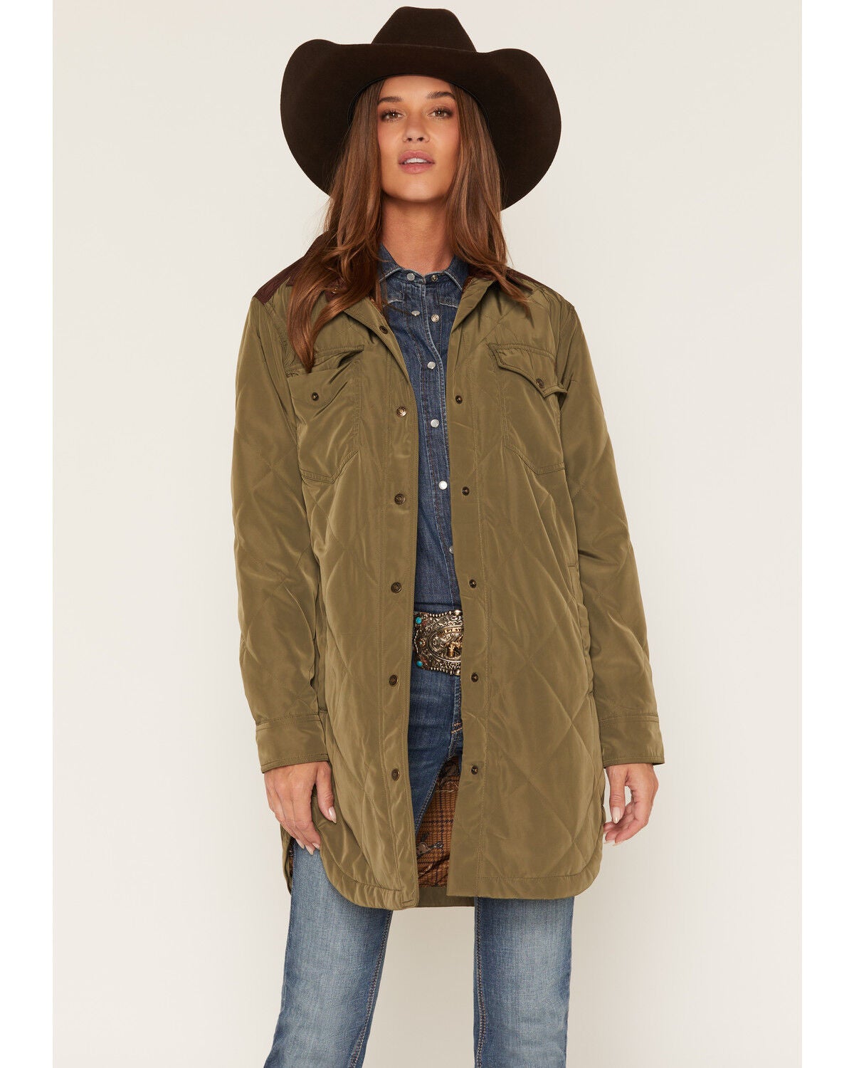 Ariat Women's Dilon Parka Jacket, Green, hi-res