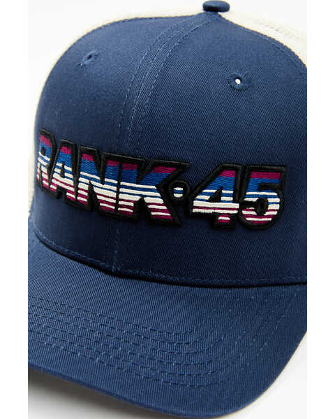Image #2 - RANK 45® Women's Serape 3D Embroidered Baseball Cap, Teal, hi-res