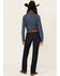Image #4 - Cinch Women's Jenna Dark Wash Bootcut Slim Fit Stretch Denim Jeans, Indigo, hi-res