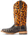 Image #2 - Ariat Women's Donatella Exotic Caiman Western Boots - Broad Square Toe, Black, hi-res