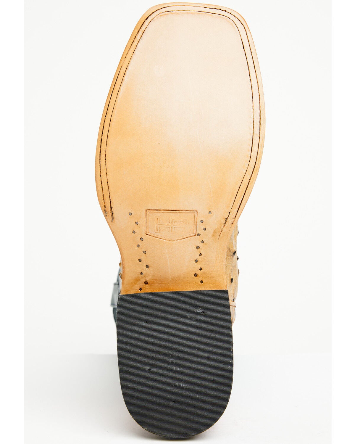 Image #7 - Horse Power Men's Saddle Ranch Ostrich Print Tall Western Boots - Broad Square Toe, Tan, hi-res