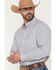 Image #2 - Ariat Men's Pro Series Blaire Plaid Print Long Sleeve Button-Down Western Shirt, Grey, hi-res
