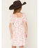Image #4 - Trixxi Little Girls' Floral Print Puff Sleeve Midi Dress, Pink, hi-res