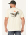 Image #1 - Brixton Men's Glacier Eagle Short Sleeve Graphic T-Shirt, Cream, hi-res