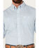 Image #3 - George Strait by Wrangler Men's Geo Print Long Sleeve Button-Down Western Shirt, Blue, hi-res