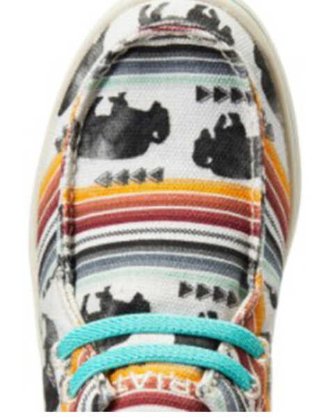 Image #4 - Ariat Girls' Buffalo Print Lace-Up Causal Hilo - Round Toe , Multi, hi-res