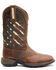 Shyanne Women's Xero Gravity Lite Flag Western Performance Boots - Broad Square Toe, Brown, hi-res