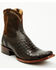 Image #1 - Corral Men's Exotic Caiman Western Booties - Square Toe, Chocolate, hi-res