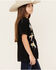 Image #2 - American Highway Girls' Running Horse Metallic Short Sleeve Graphic Tee, Black, hi-res