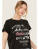 Image #2 - The Laundry Room Women's Rhinestone Coors Neon Light Short Sleeve Graphic Tee, Black, hi-res