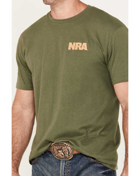 Image #3 - NRA Men's Freedom Isn't Free Short Sleeve Graphic T-Shirt, Olive, hi-res