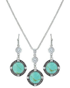 Montana Silversmiths True North Turquoise Jewelry Set , Turquoise, hi-res