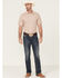 Image #2 - Gibson Men's Cabana Geo Print Short Sleeve Button-Down Western Shirt, Cream, hi-res