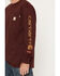 Image #3 - Carhartt Men's FR Force&reg; Loose Fit Lightweight Long Sleeve Pocket Work Shirt, Wine, hi-res