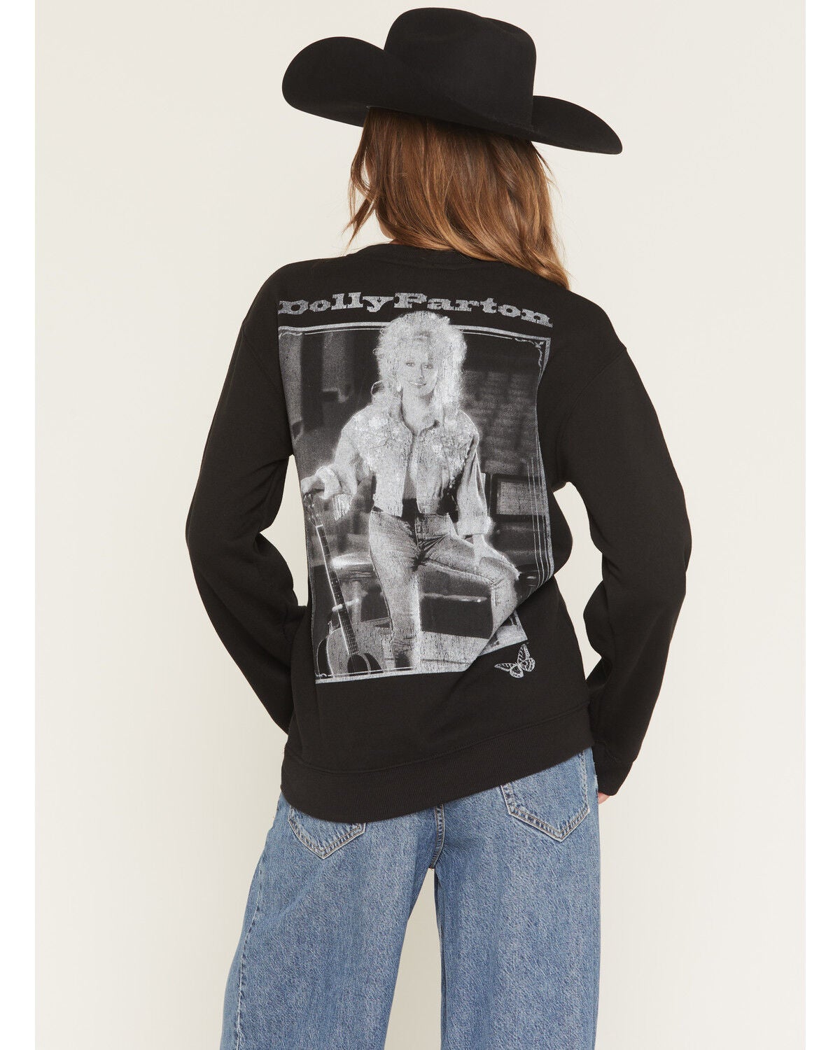 Image #4 - Goodie Two Sleeves Women's Dolly Crew Neck Sweatshirt, Black, hi-res
