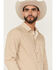 Image #2 - Gibson Trading Co Men's Lampshade Geo Print Long Sleeve Button-Down Stretch Western Shirt, Gold, hi-res