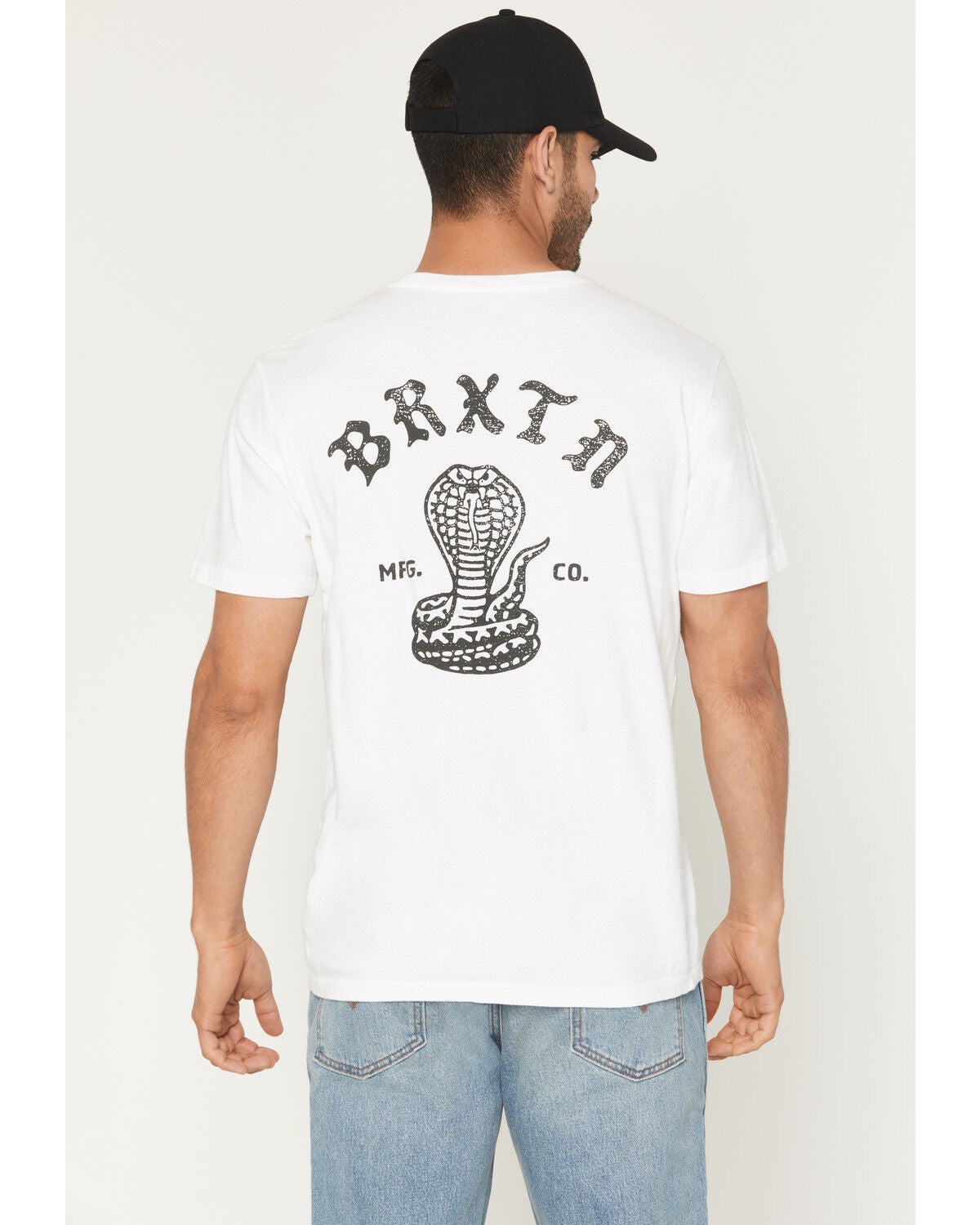 Image #1 - Brixton Men's Darver Short Sleeve Graphic T-Shirt, White, hi-res