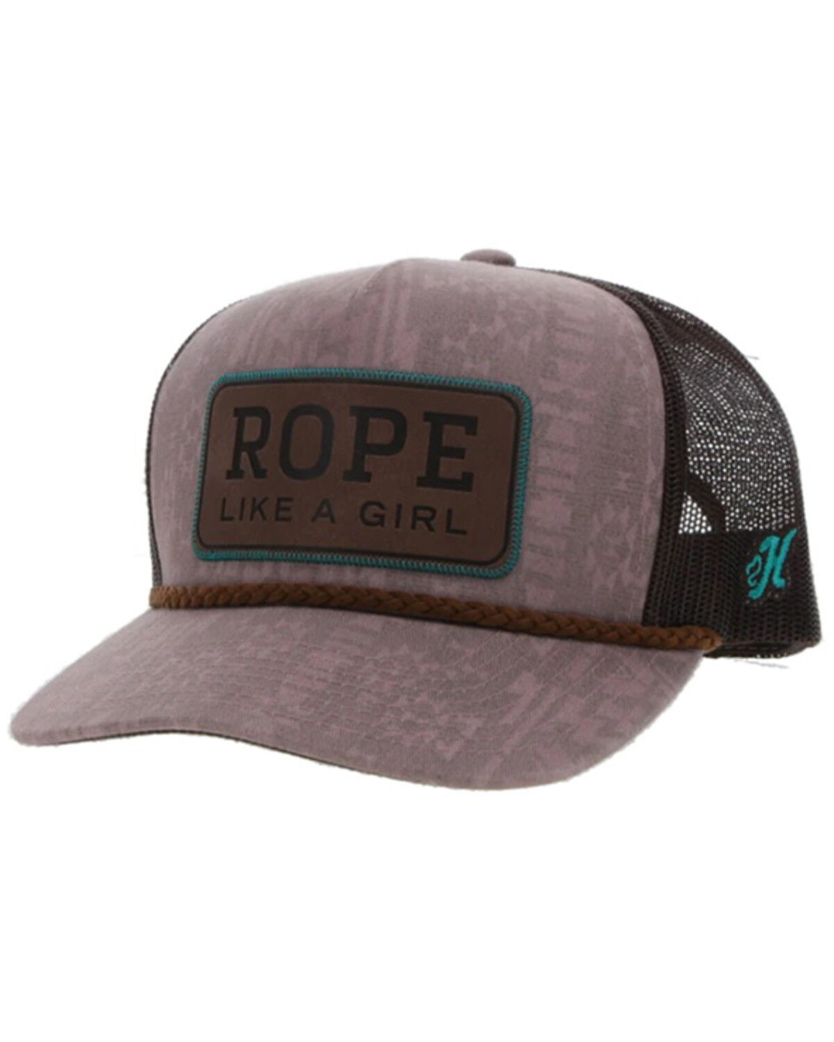 Image #1 - Hooey Women's Rope Like a Girl Trucker Cap, Pink, hi-res