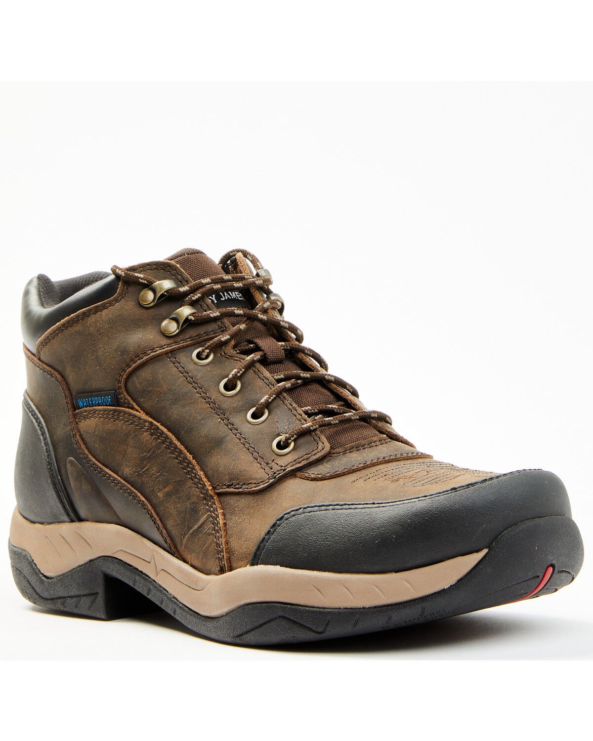 Cody James Men's 5" Endurance Corral Lace-Up Waterproof Work Hiking Boots - Soft Toe, Chocolate, hi-res